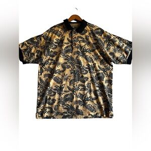 CUTTER & BUCK MENS TROPICAL SHORT SLEEVE POLO SHIRT SZ XL